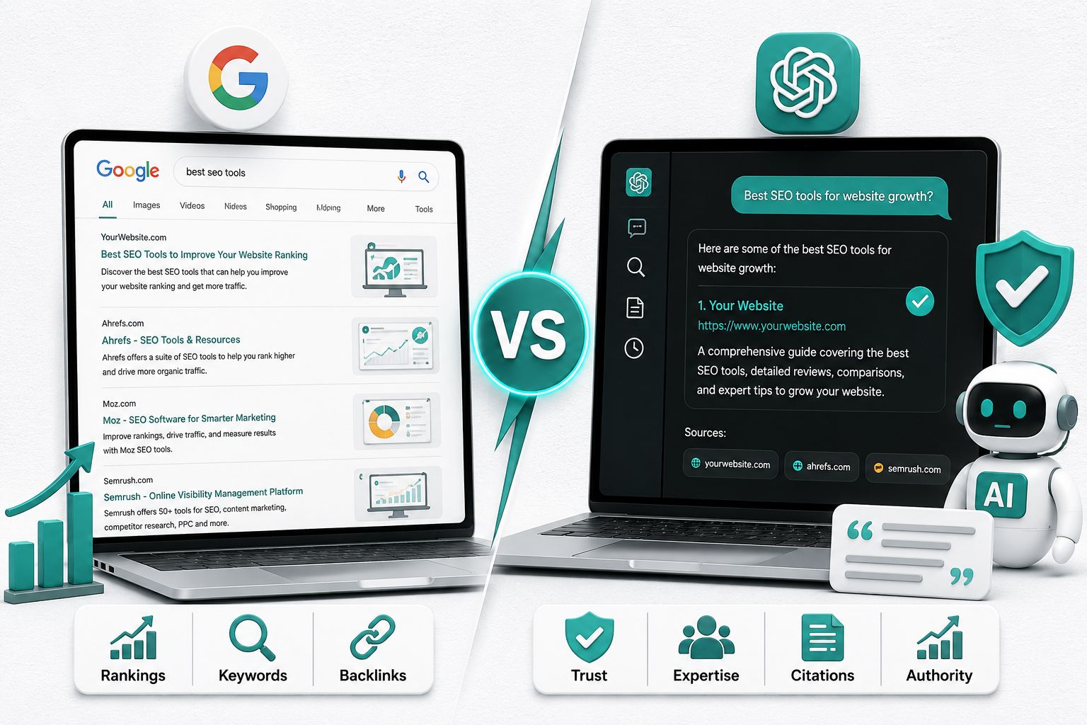 Google Ranking or AI Authority