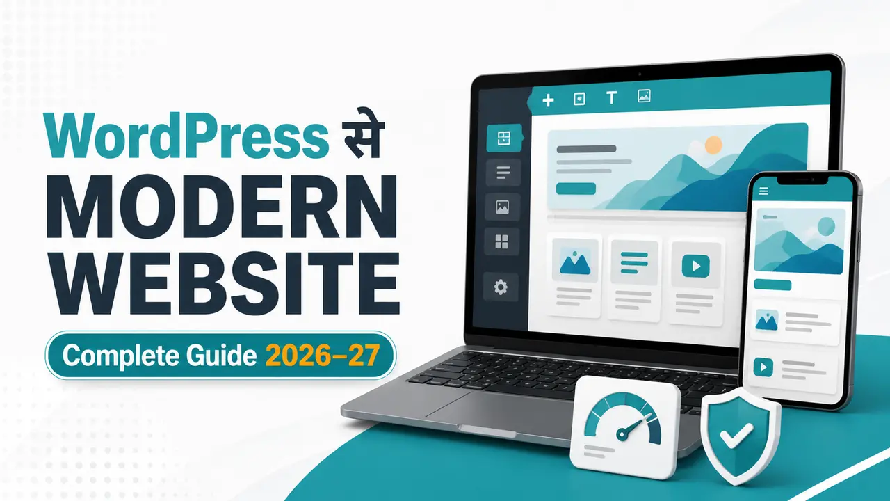 WordPress से Modern Website कैसे बनाएं – Complete Guide 2026–27